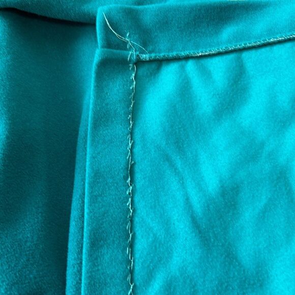Vanity Fair Vintage 70s Green Teal Retro Tie Velour Robe Womens Medium - Picture 13 of 13